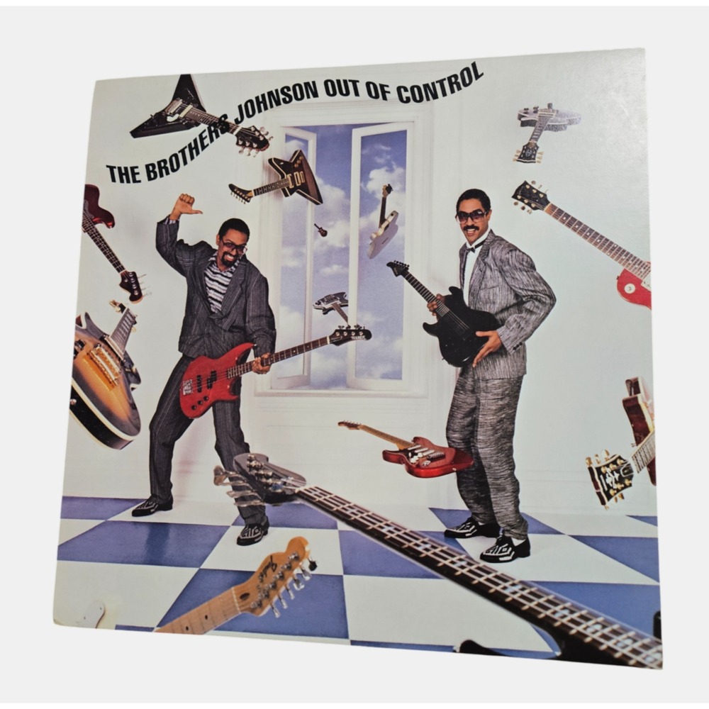 The Brothers Johnson Out of Control 1984 Promo Poster 12x12 A&M Funk Soul Advert